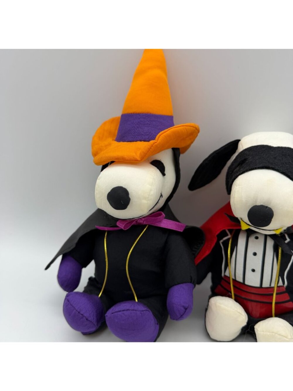 VTG Snoopy Halloween plush toys small Dracula Witch Whitmans Candy mini nylon - Picture 3 of 13